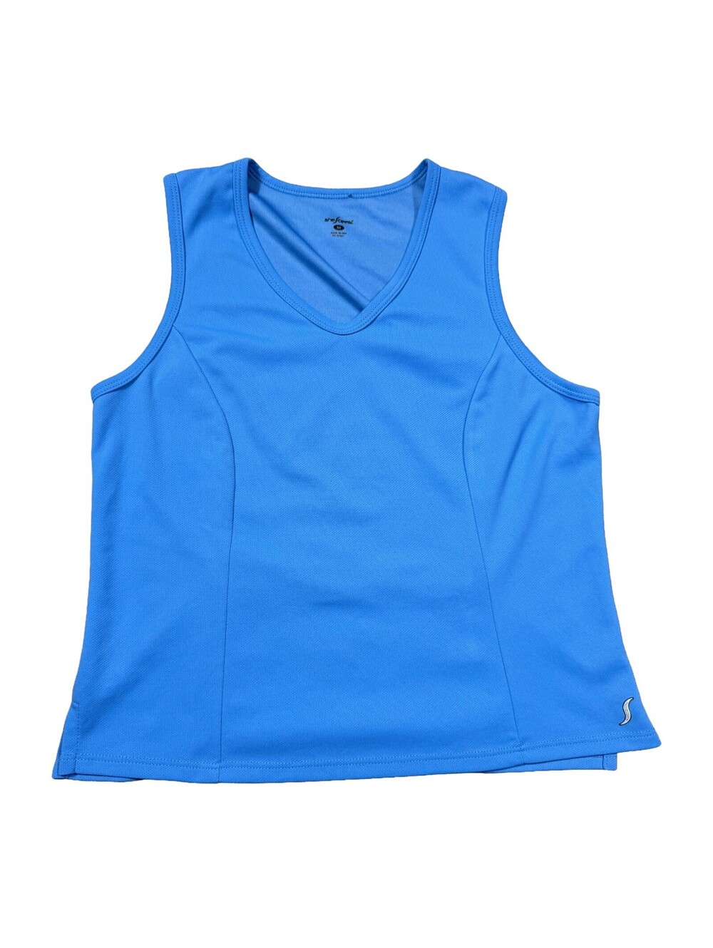 Shebeest Women's Medium Blue Sleeveless Cycling Tank Jersey Made USA Back Zip